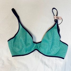 Victoria’s Secret Intimates Lined Semi Demi Green Bra NWT